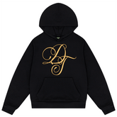 Denim Tears Metallic Gold Script Hoodie
